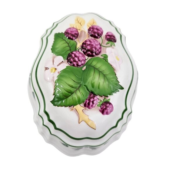VINTAGE Le Cordon Bleu The Franklin Mint ASPARAGUS and RASPBERRY Gelatin Mold - Picture 12 of 16